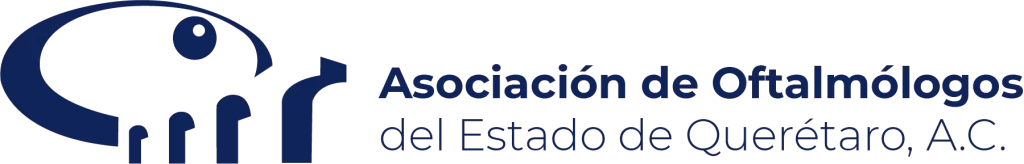 Logo de asociación de oftalmólogos del estado de querétaro